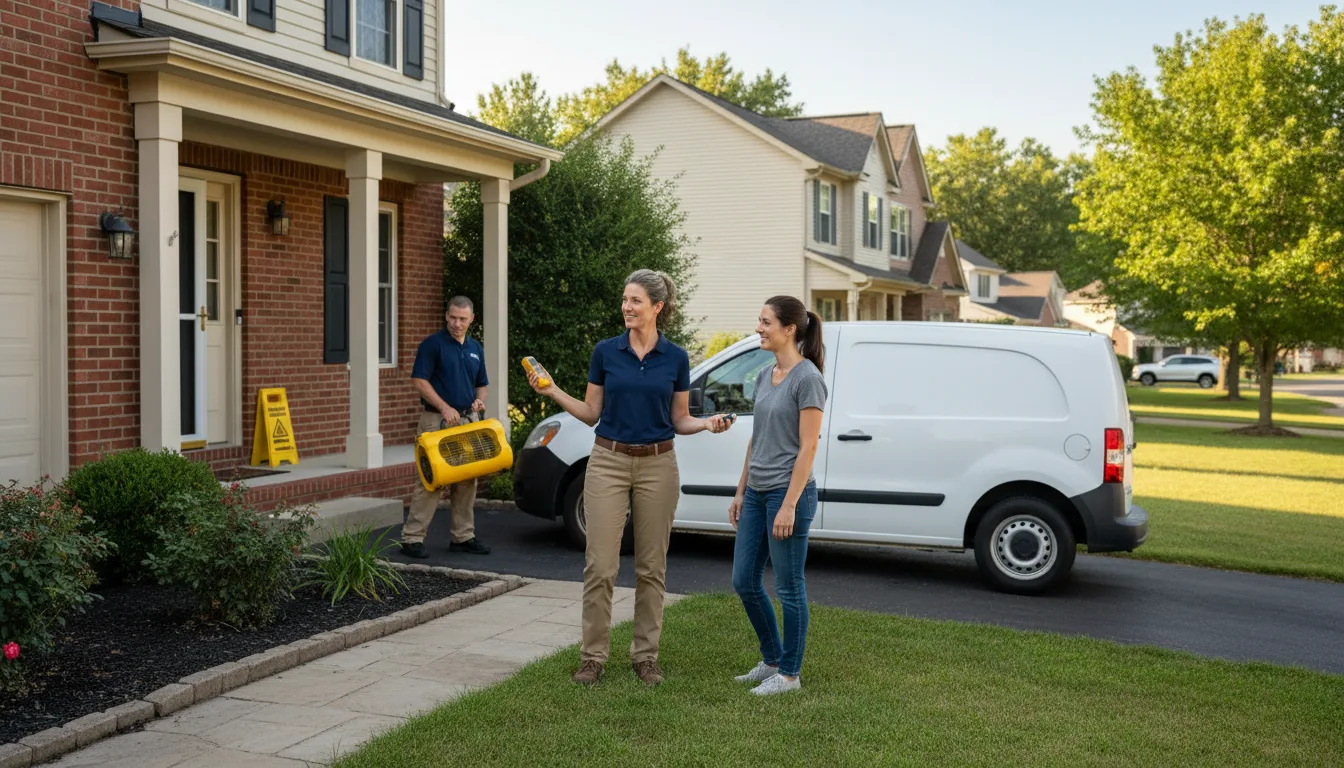 Residential water damage restoration in Edwardsburg, MI